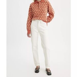 NWT White Levi's 80s Mom Tapered Jeans